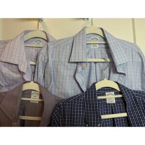 Lot of 4 Men’s Brooks Brothers Regular Dress Shirts 15 1/2 34/35